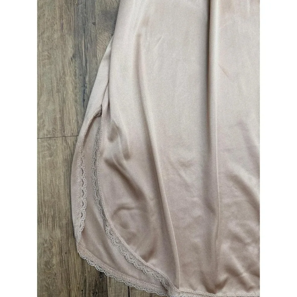 vassarette Nude Half Slip with Lace Trim
